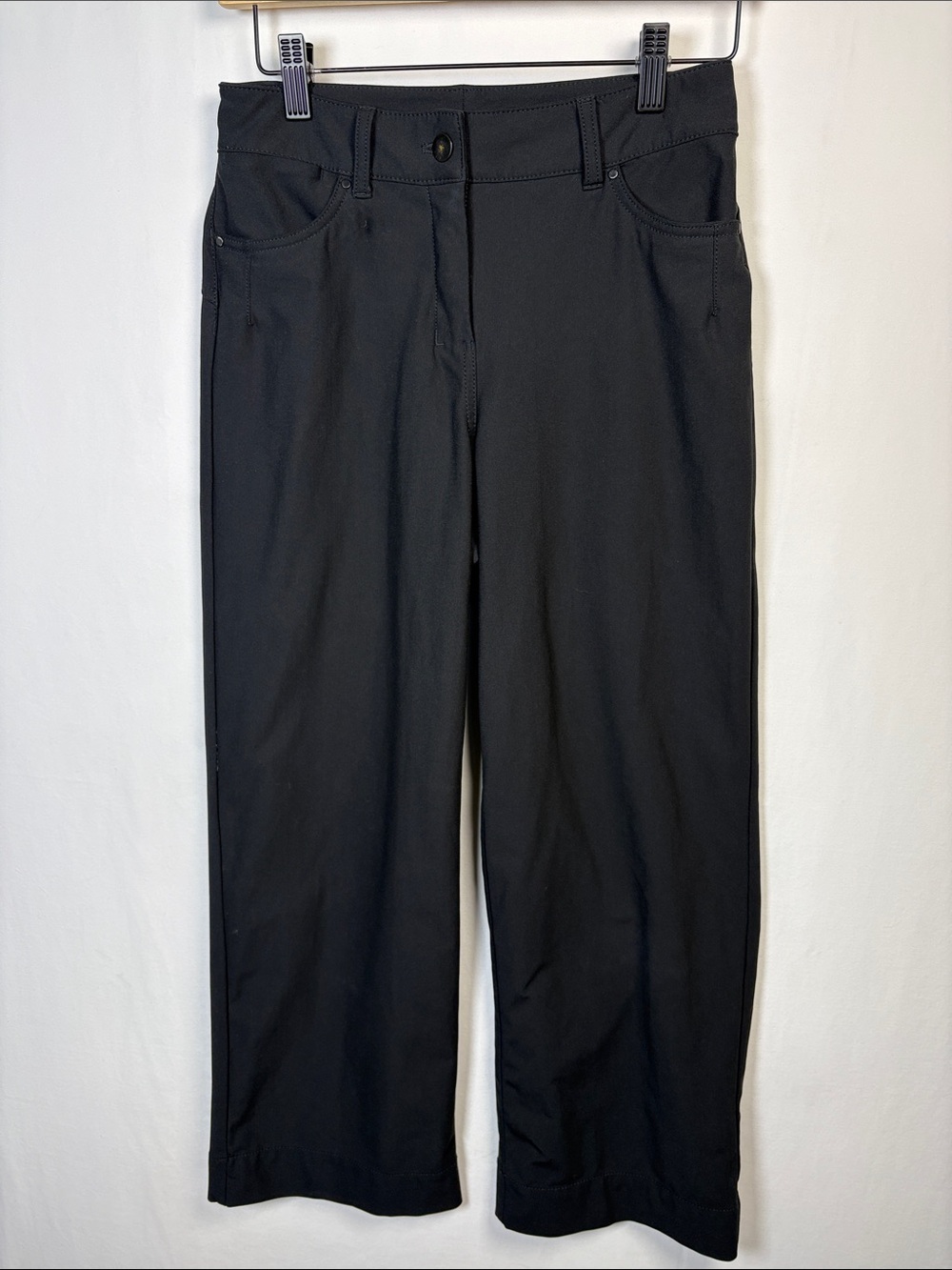 LULULEMON City Sleek 5 Pocket Wide-Leg High Rise 7/8 Length Pant size 25 - Picture 2 of 9